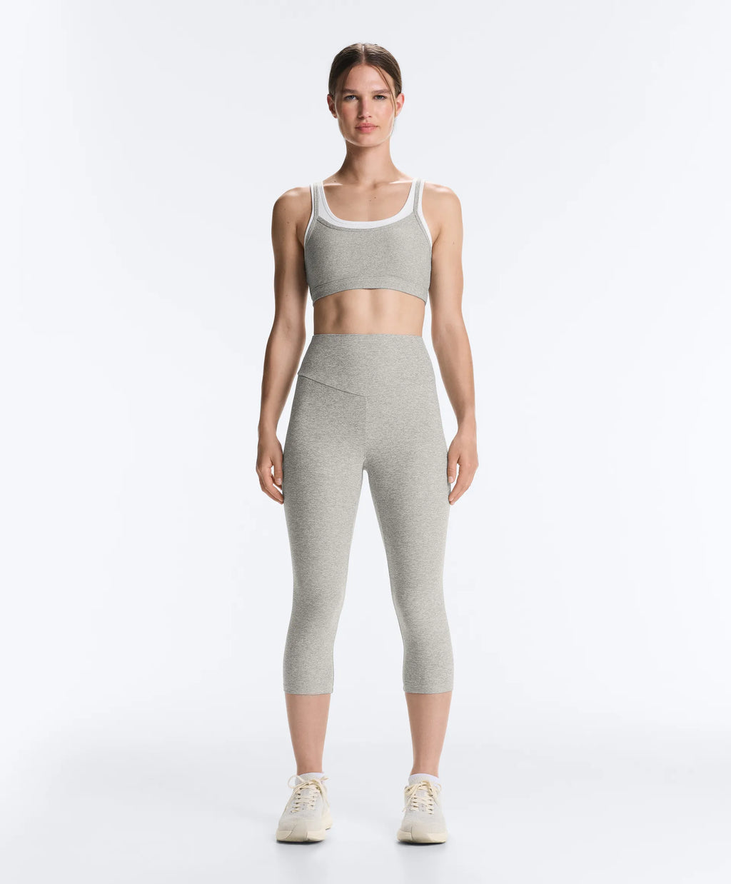 Legging corsaire high rise Comfortlux 40 cm effet chiné
