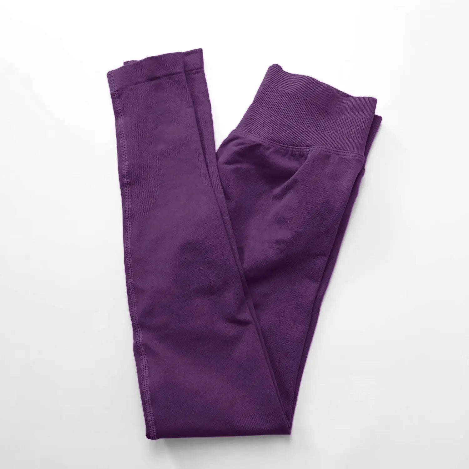 Legging Sport Seamless Femme – Bande Côtelée & Scrunch Bum