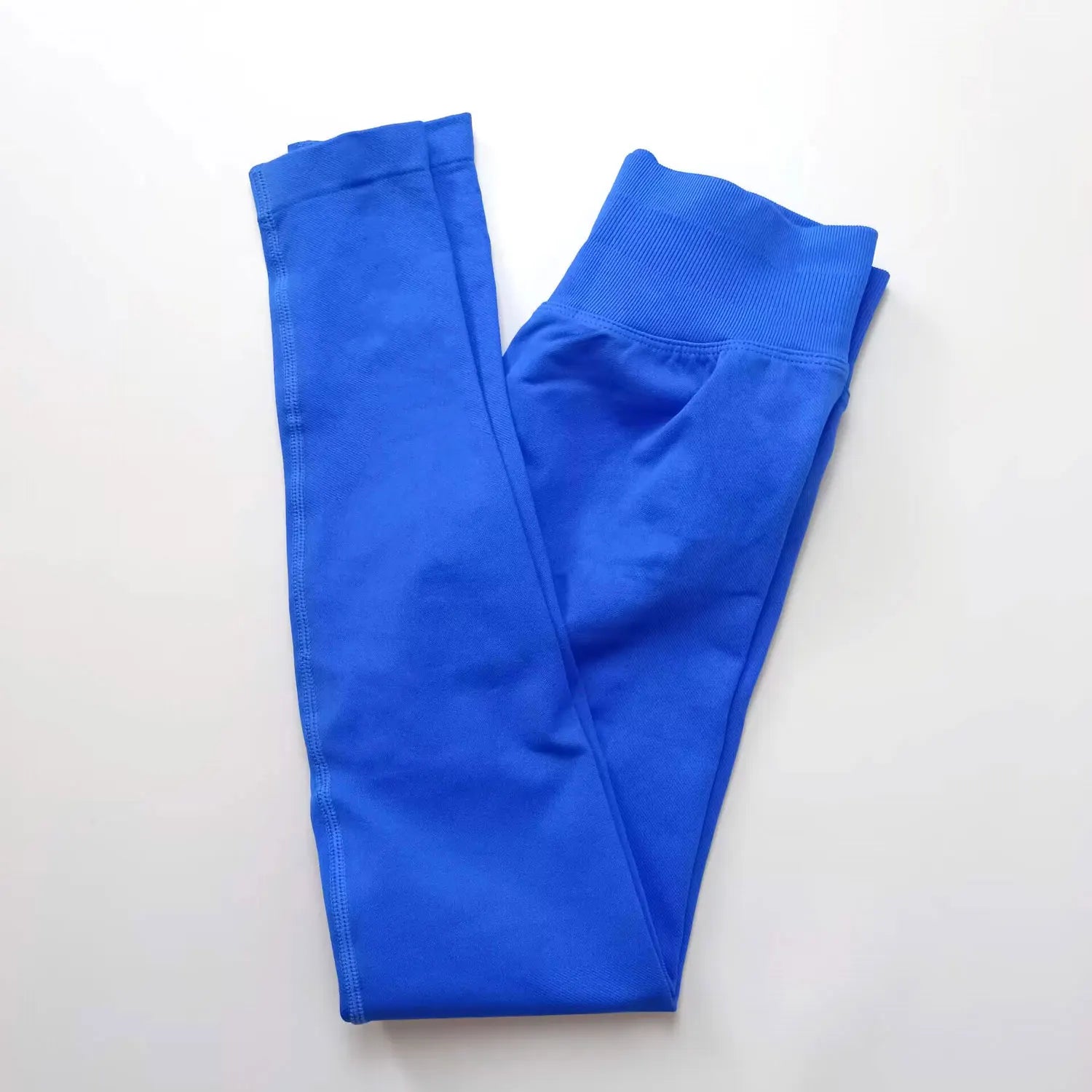 Legging Sport Seamless Femme – Bande Côtelée & Scrunch Bum
