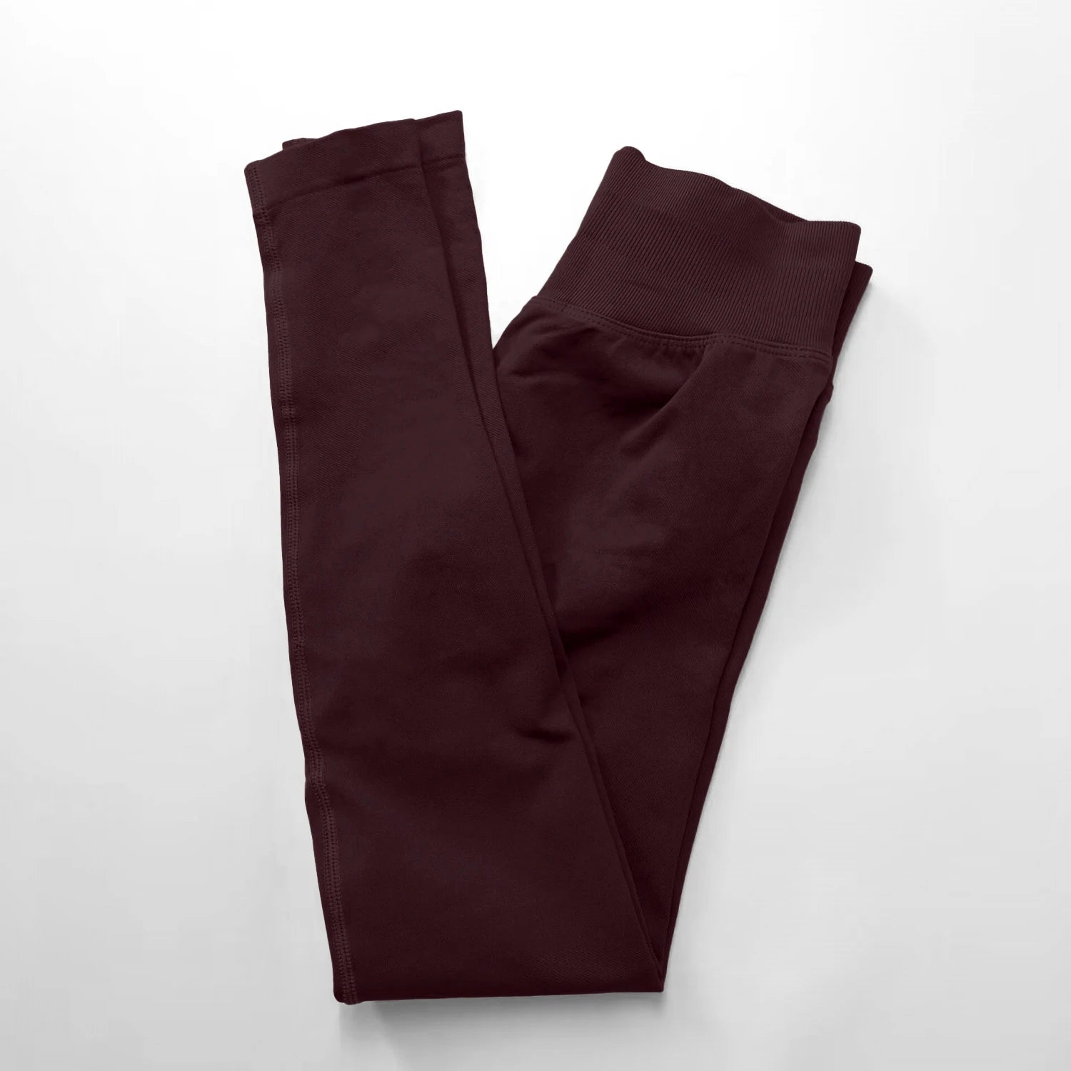 Legging Sport Seamless Femme – Bande Côtelée & Scrunch Bum