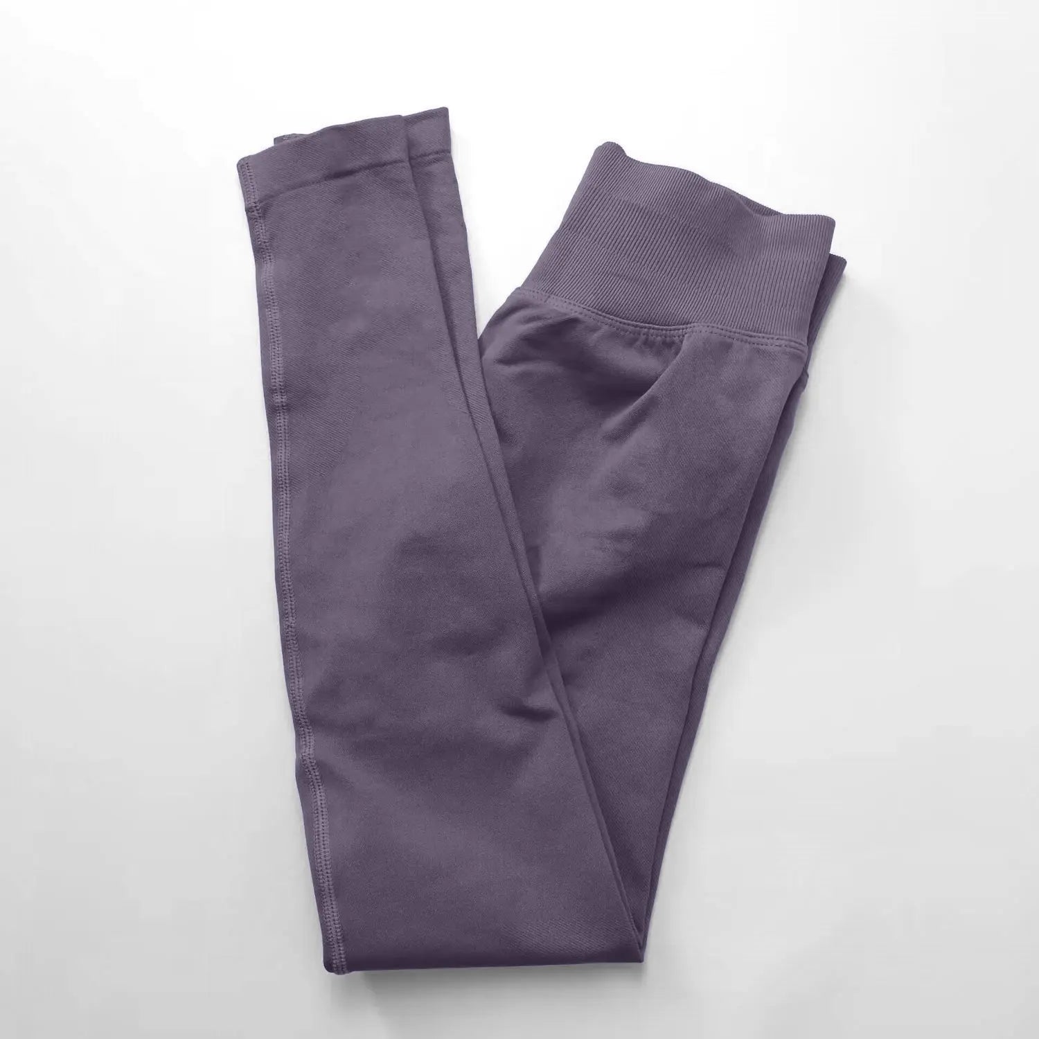 Legging Sport Seamless Femme – Bande Côtelée & Scrunch Bum