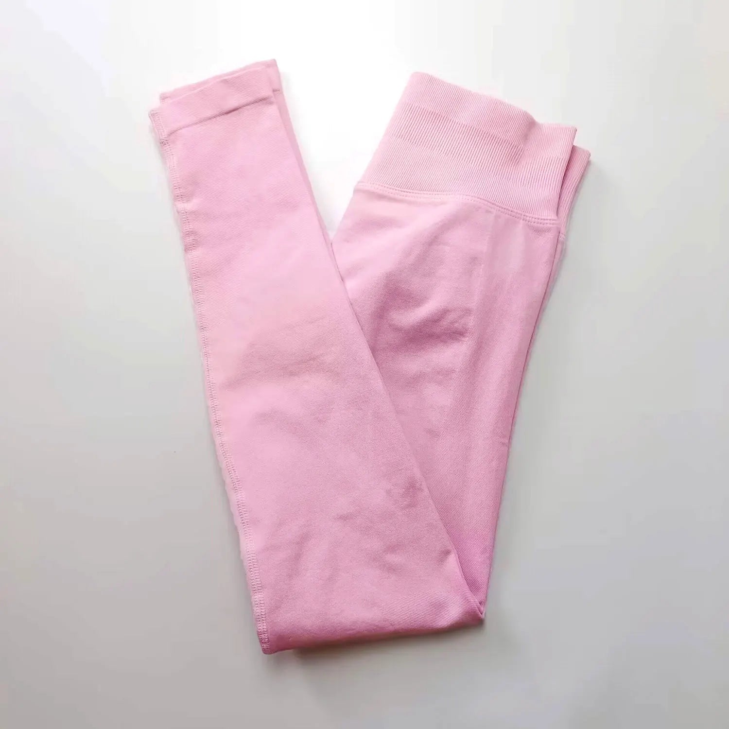 Legging Sport Seamless Femme – Bande Côtelée & Scrunch Bum