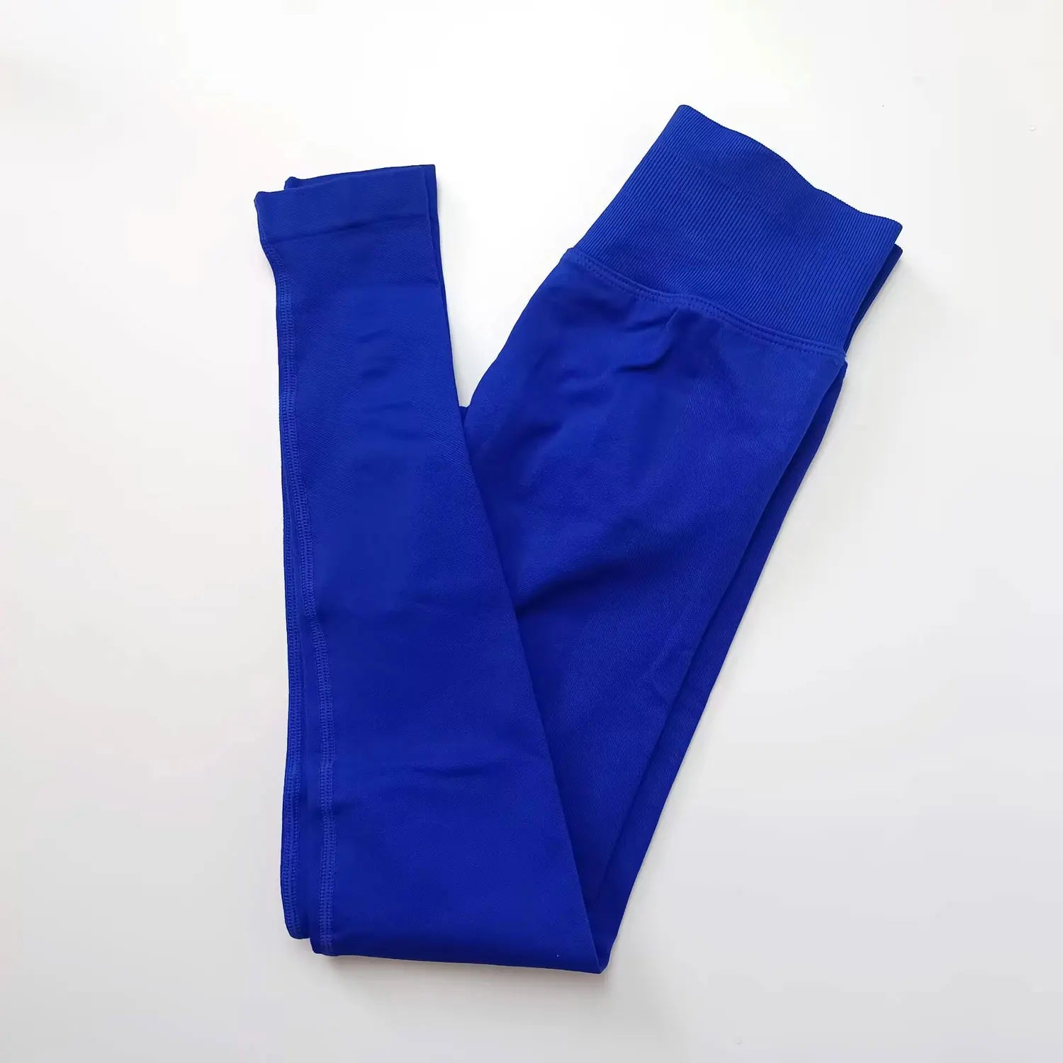 Legging Sport Seamless Femme – Bande Côtelée & Scrunch Bum